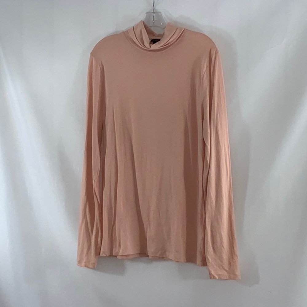 624 10/$50🏄🏻‍♀️ J. Crew Pink Cotton Turtleneck Shirt - Picture 5 of 15